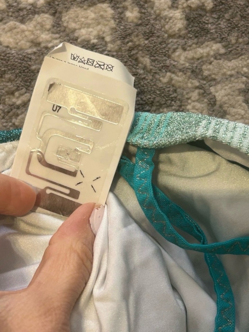 Missoni Teal & Aqua Ombre One-Piece Swimsuit - Picture 7 of 7